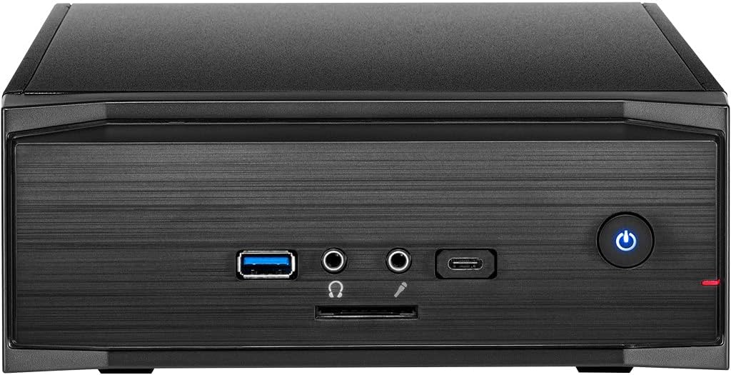 Inter-Tech ITX MW-01 II HTPC-Gehäuse, schwarz, ohne Netzteil