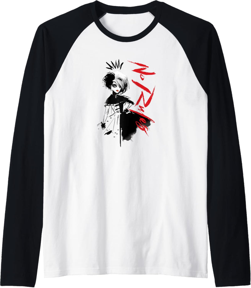 Disney Cruella No Rules Sketch Raglan