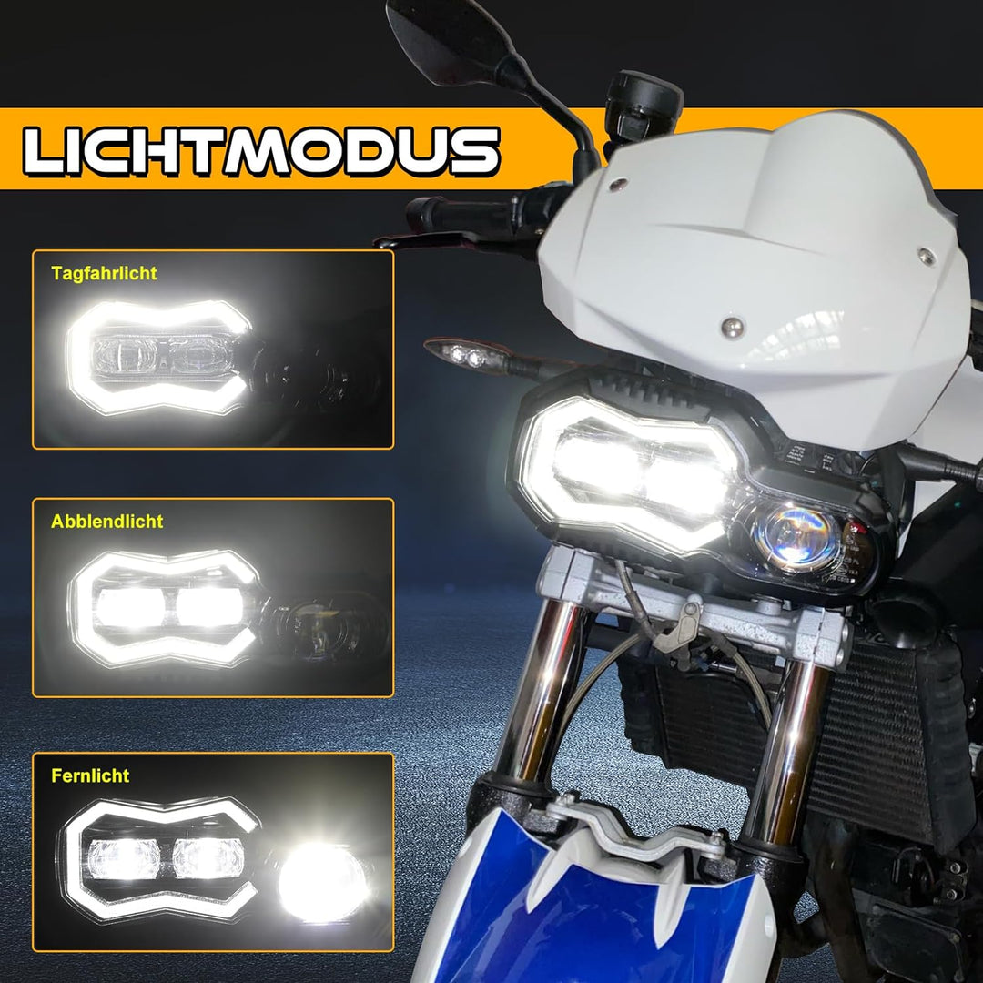 REALOVE LED Scheinwerfer kompatibel mit Motorrad F800GS F800GS Abenteuer F700GS F650GS Frontleuchte