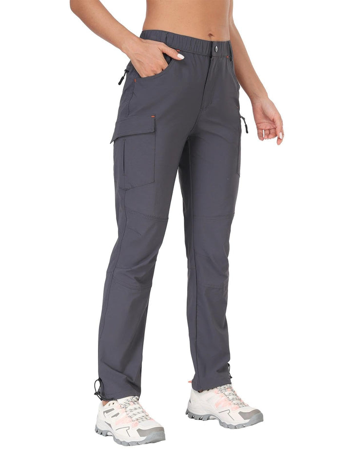GymBrave Wanderhose Damen 3/4 Trekkinghose Stretch Leiche schnell trocknend Cargo Caprihose Sommer O
