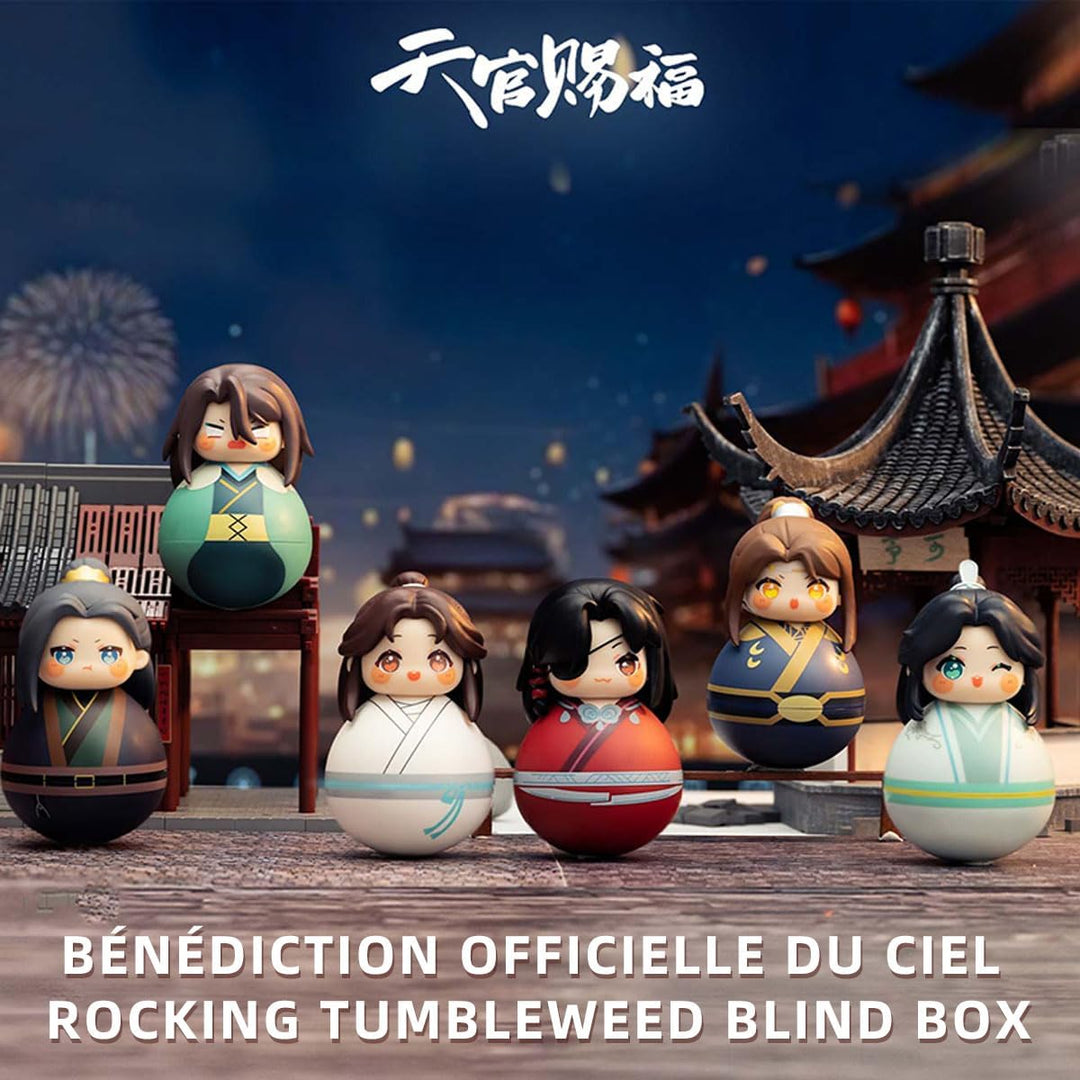 Heaven Official Blessing Tumbler Blind Box Hua Cheng Xie Lian Chibi Figure Anime Tilting Doll Gift (