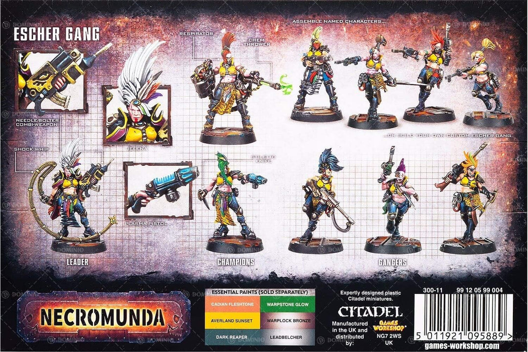 Games Workshop 99120599004 Necromunda Escher Gang Miniatur, Black