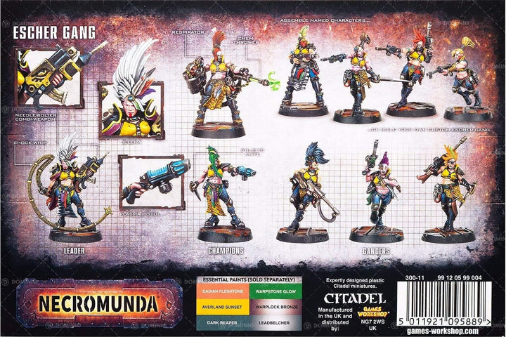 Games Workshop 99120599004 Necromunda Escher Gang Miniatur, Black
