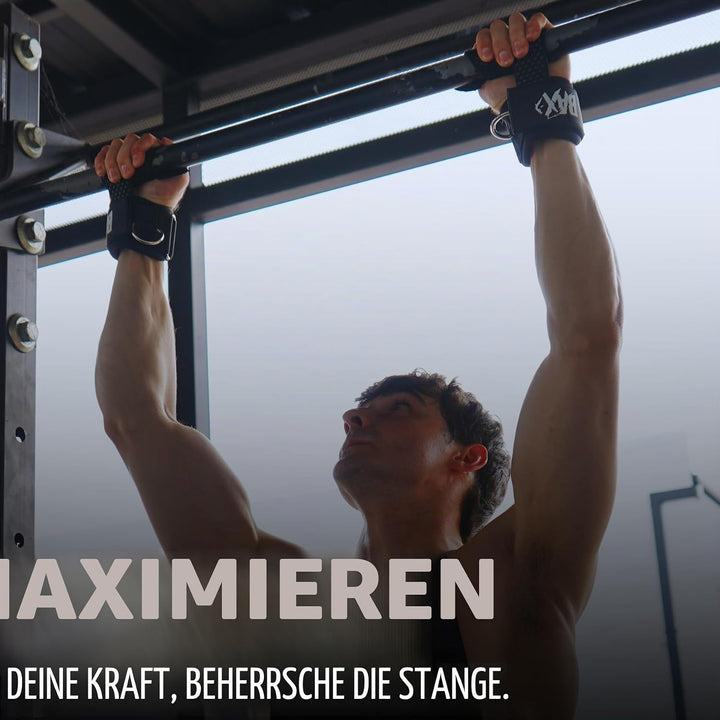 Ekkovision Gewichthebergurte mit D-Ring und Manschette, Handgelenkstütze, strapazierfähig, dick, beq