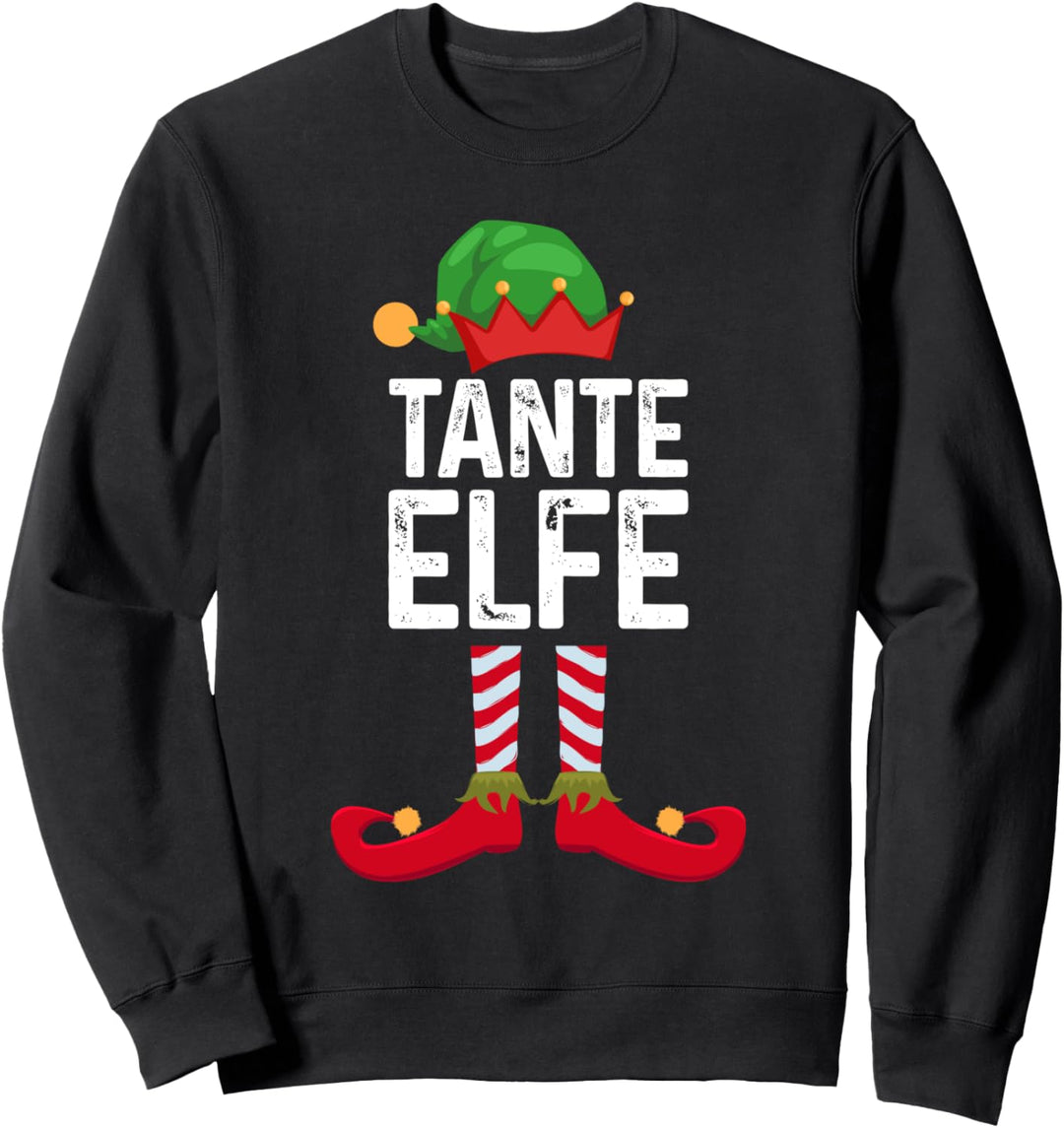 Tante Elfe Weihnachten Weihnachtsmann Sweatshirt