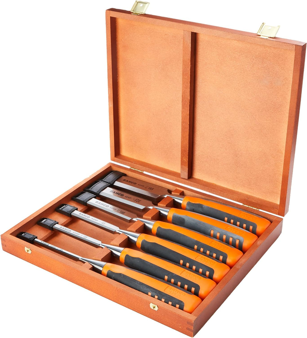 Bahco Stechbeitel-Satz In Holzbox, 6-Tlg, 6,10,12,18,25,32mm 424P-S6-EUR 1 Meissel, 1 Meissel