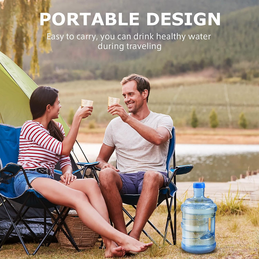 FAVOMOTO 5 Liter Reine Wasserflasche Mineralwasserflasche Portable Eimer mit GriffReine Wasserflasch