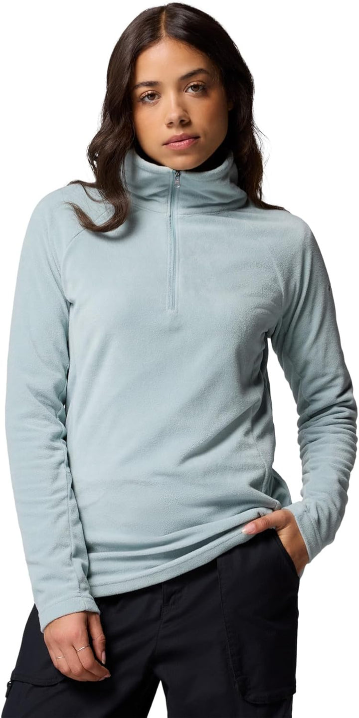 Columbia Fleecejacke mit halbem Reissverschluss für Damen, GLACIAL IV PRINT, AK1130 S Crushed Blue,