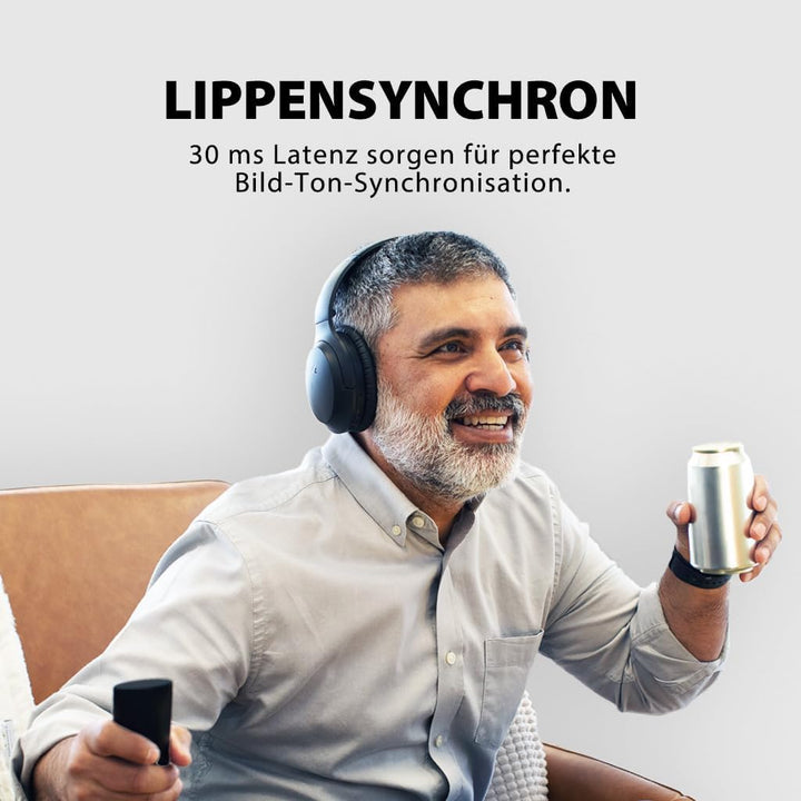 Avantree Opera - 35 Stunden Komfortabler Kabelloser Funkkopfhörer mit Bluetooth Sender &amp; Ladestation