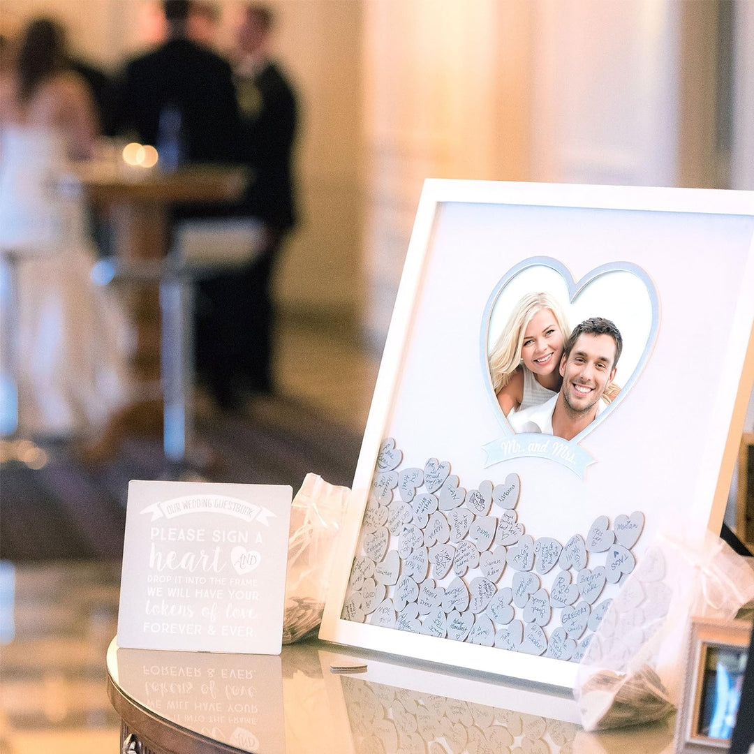 Pearhead Mr & Mrs Wishes Frame, Cherish Wedding Memories, Alternative Guest Book Signature Ideas, We