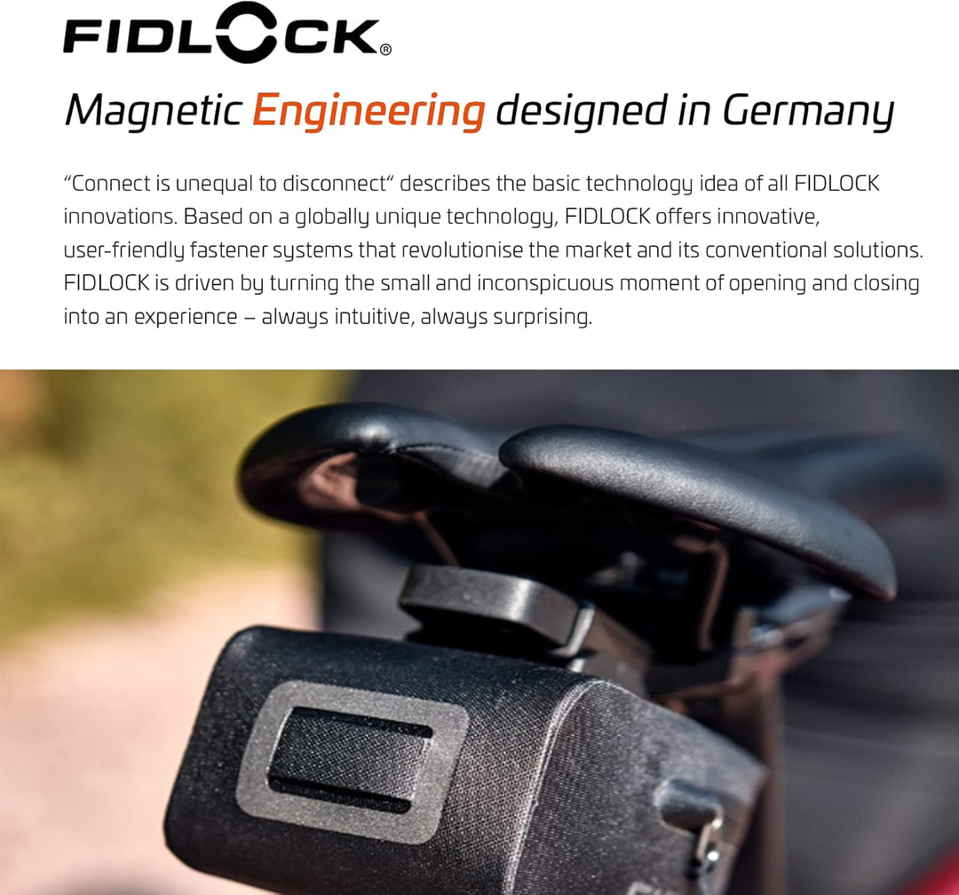 Fidlock Unisex – Erwachsene PUSH saddle base, schwarz, One Size