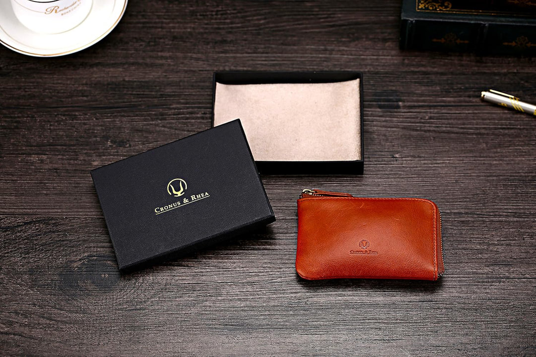 Cronus & Rhea® | Luxus Schlüsselmäppchen aus exklusivem Leder (Aeacus) | Schlüsselanhänger - Schlüss