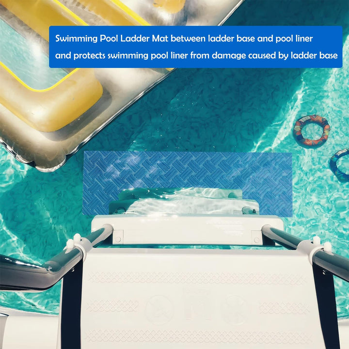 Schwimmbadleitermatte, rutschfeste Matte, Poolfolienschutz, Schwimmbadleiterpolster für Schwimmbadfo
