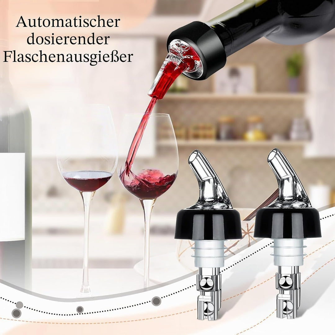 Flaschenausgiesser 12 Stück Dosierer 3cl Auto-Pour Ausgiesser Schnapsspender Flaschendosierer Ausgus