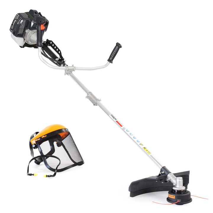 Wiltec 3in1 Benzin Multitool 1,9 kW Gartengerät mit Rasentrimmer, Freischneider und Motorsense, Mult