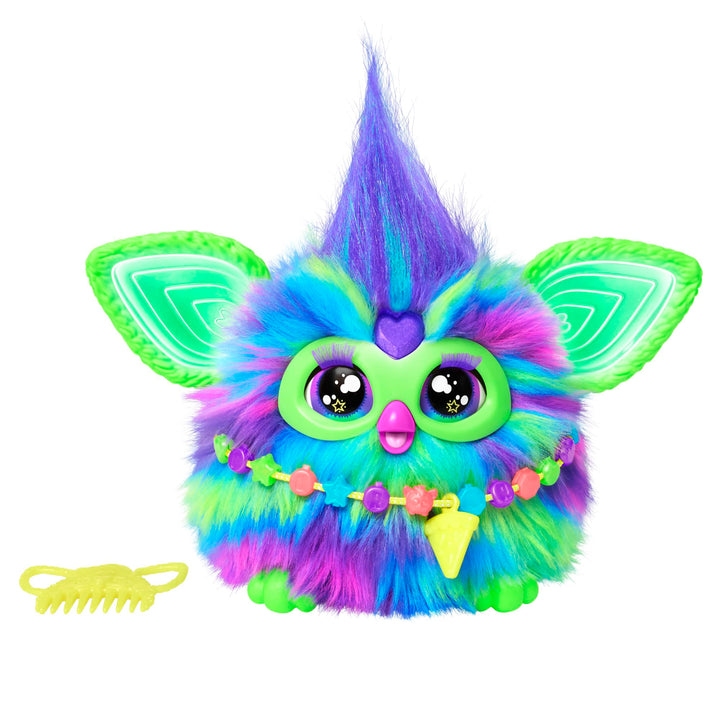 Hasbro Furby Galaxy Elektronisches Plüschtier für Kinder und Mädchen ab 6 Jahren, Plüsch mit Lichter