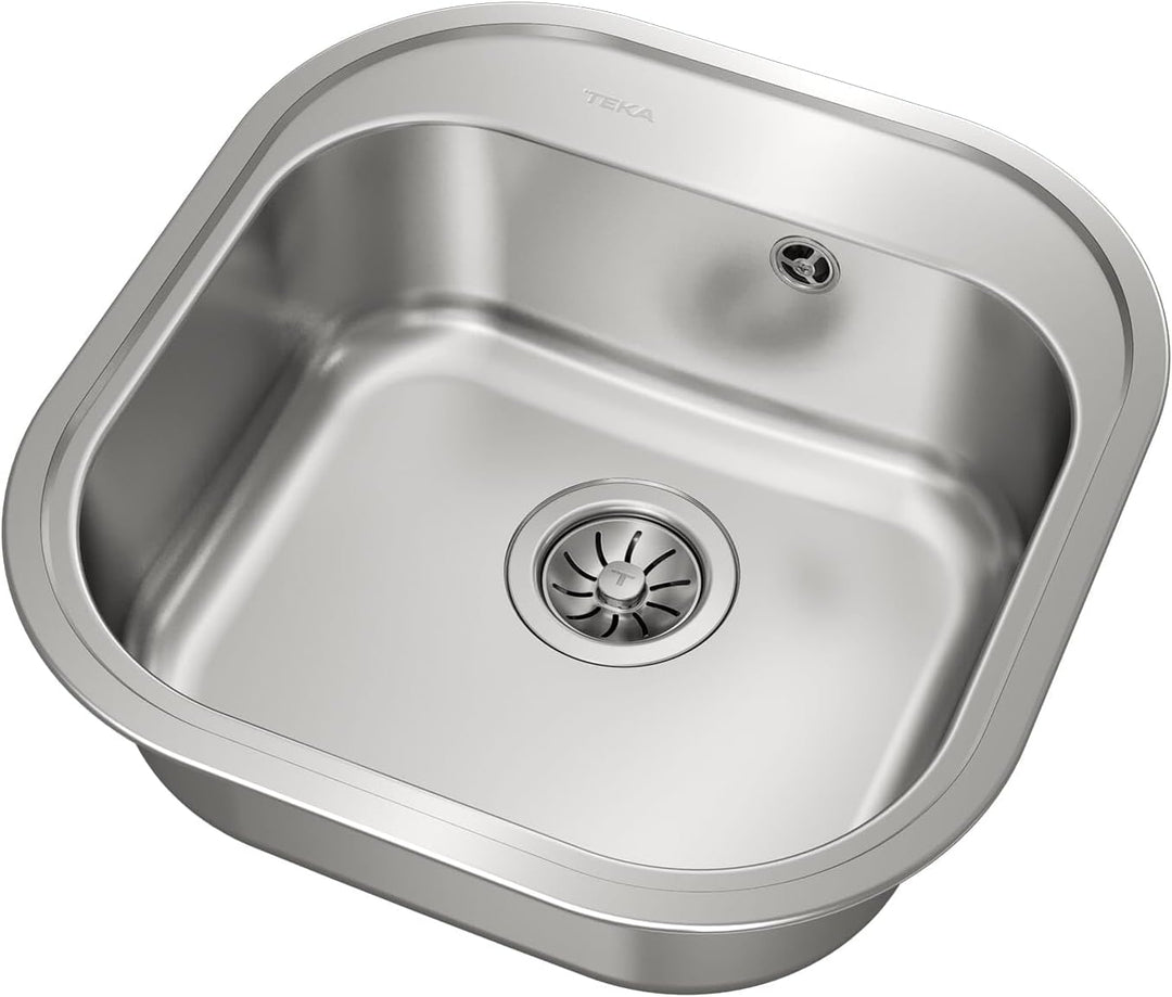 STYLO 1C Fregadero inox cubeta, 165mm, Øgrifo, Mueble 45