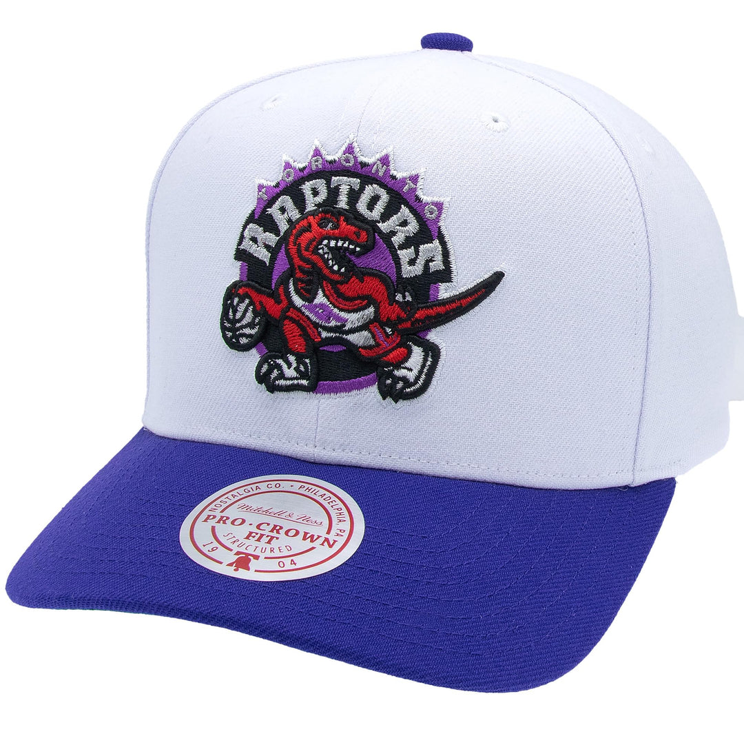Mitchell & Ness NBA Team 2 Tone 2.0 Pro Snapback HWC Toronto Raptors White/Purple