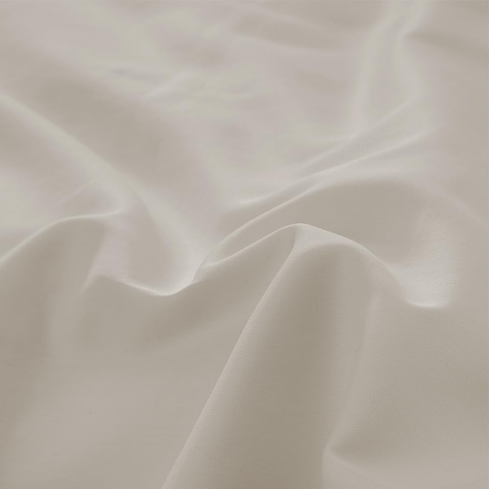 COTTON ARTean Bettwäsche-Set aus ägyptischer Baumwolle, Fadenzahl 300, Beige, 160 x 190/200, 100 % ä