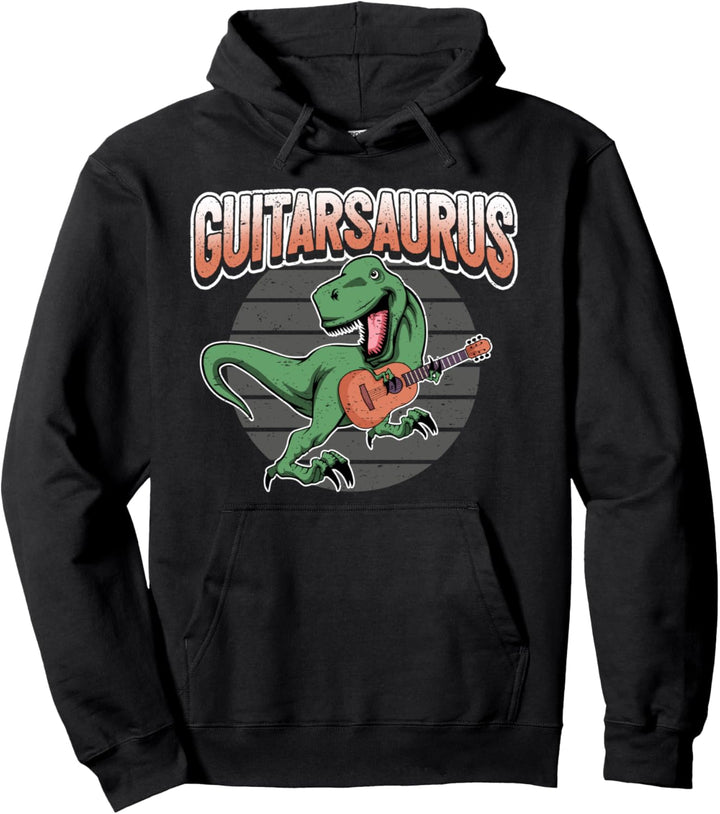 Gitarre Dinosaurier Gitarrenspieler Gitarrist I T-Rex Pullover Hoodie