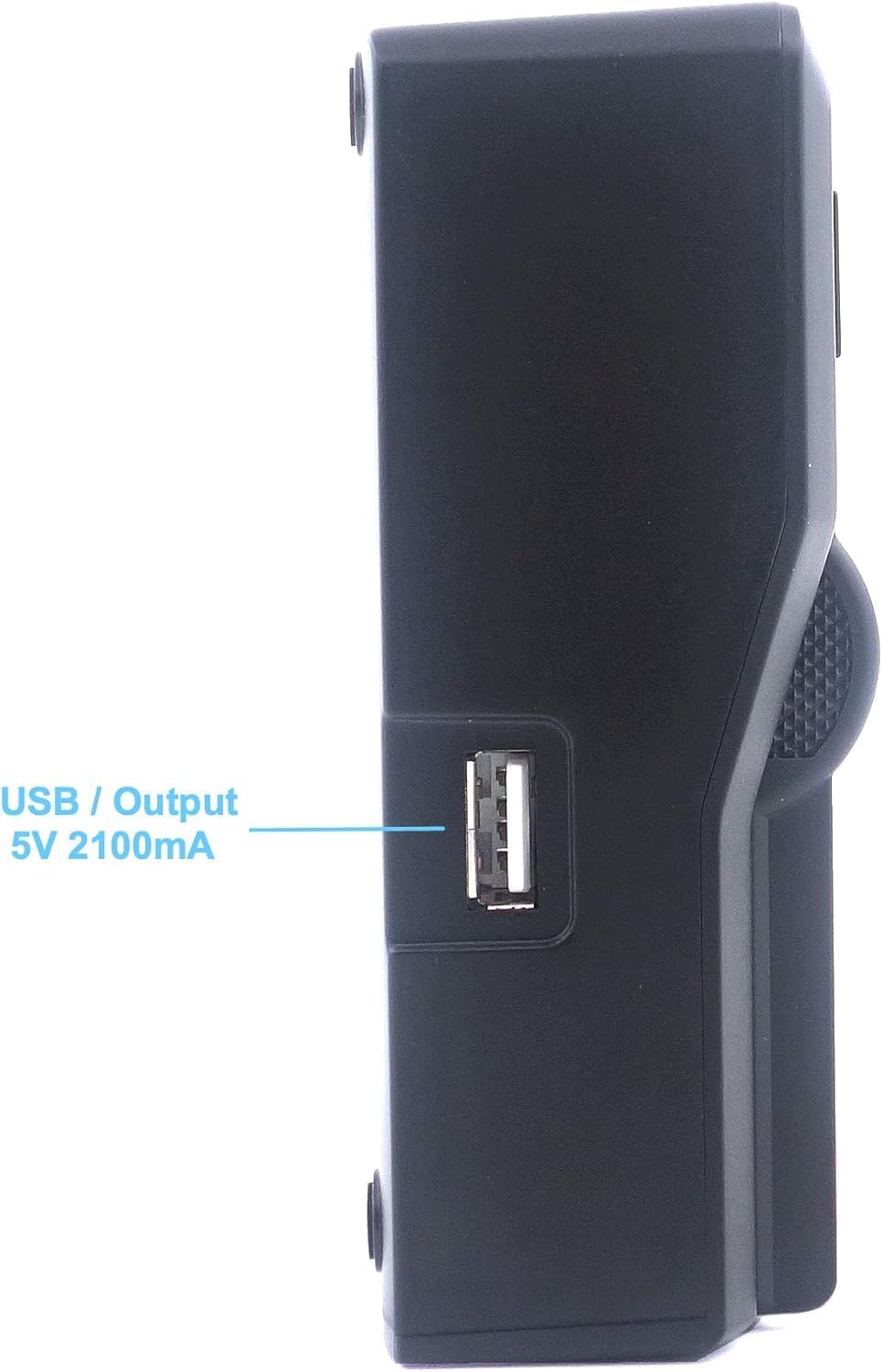 Baxxtar Pro - LCD DUAL Ladegerät - kompatibel mit Akku Sony BP-U30 BP-U35 BP-U60 BP-U65 BP-U70 BP-U9