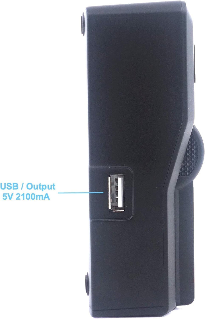 Baxxtar Pro - LCD DUAL Ladegerät - kompatibel mit Akku Sony BP-U30 BP-U35 BP-U60 BP-U65 BP-U70 BP-U9