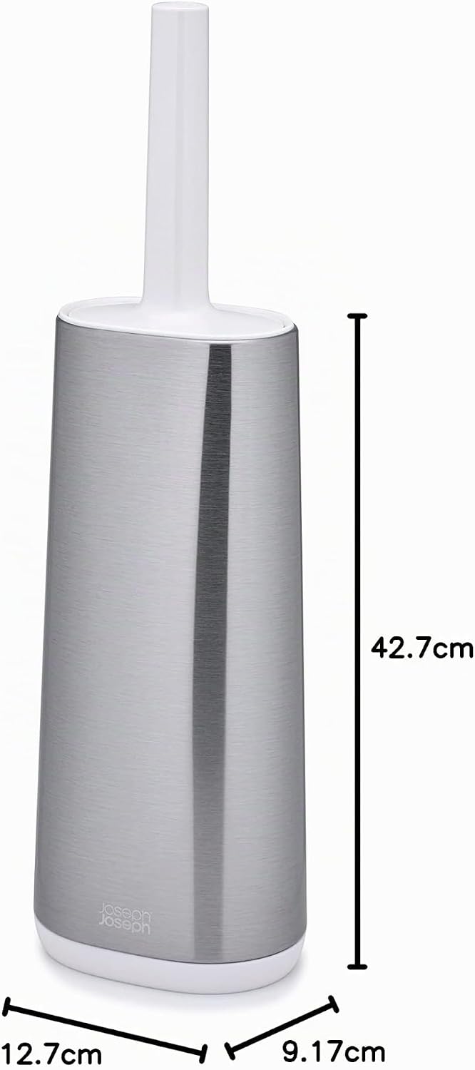 Joseph Joseph Flex - Hygienische Silikon-Toilettenbürste mit Halter, Anti-Tropf, Anti-Verstopfung Ko