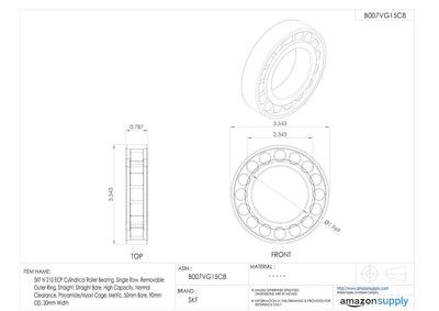 N210ECP SKF Zylinderrollenlager Roller Bearing 50x90x20mm