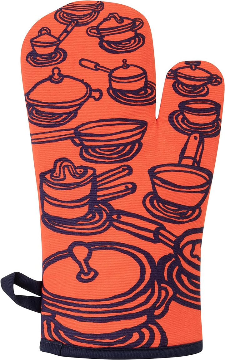 Blue Q Funny Ofenhandschuh ~ DJ Herd Super isolierte Steppung, bequem, natürliche Form, 100 % Baumwo