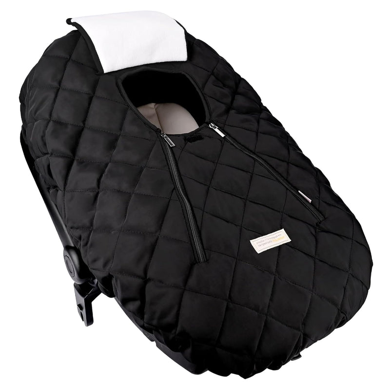 Bebamour Infant Car Seat Cover Universal Warm Baby Autositz Fusssack Anti Wind und Wasser Front Zip