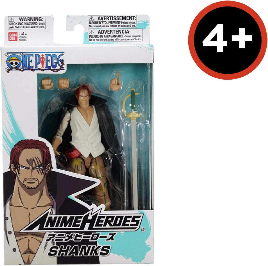 BANDAI - Anime Heroes - One Piece - Figur Shanks 17 cm - 36935, Shanks