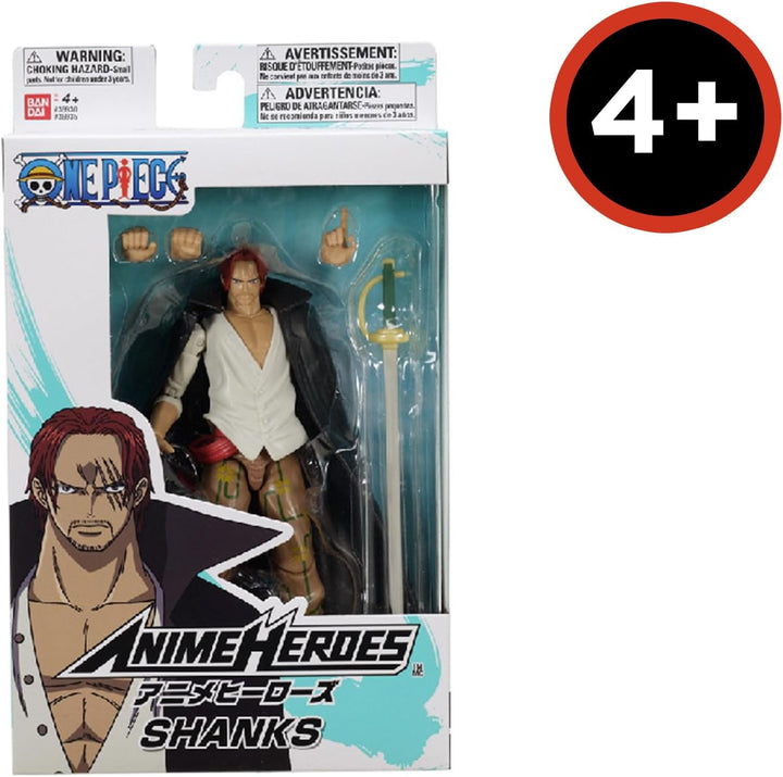 BANDAI - Anime Heroes - One Piece - Figur Shanks 17 cm - 36935, Shanks