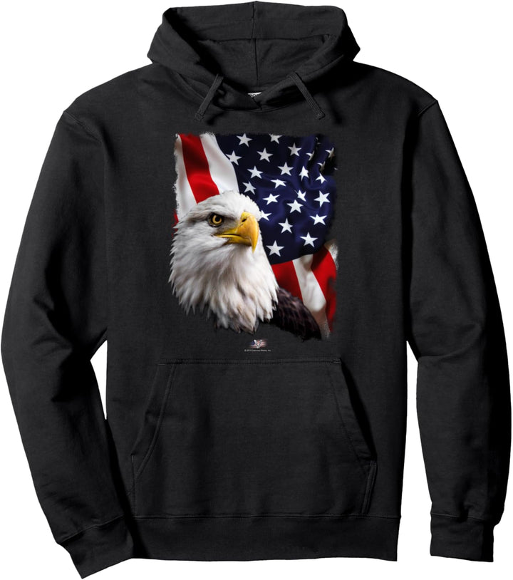 VTV- American Eagle With Flag Pullover Hoodie