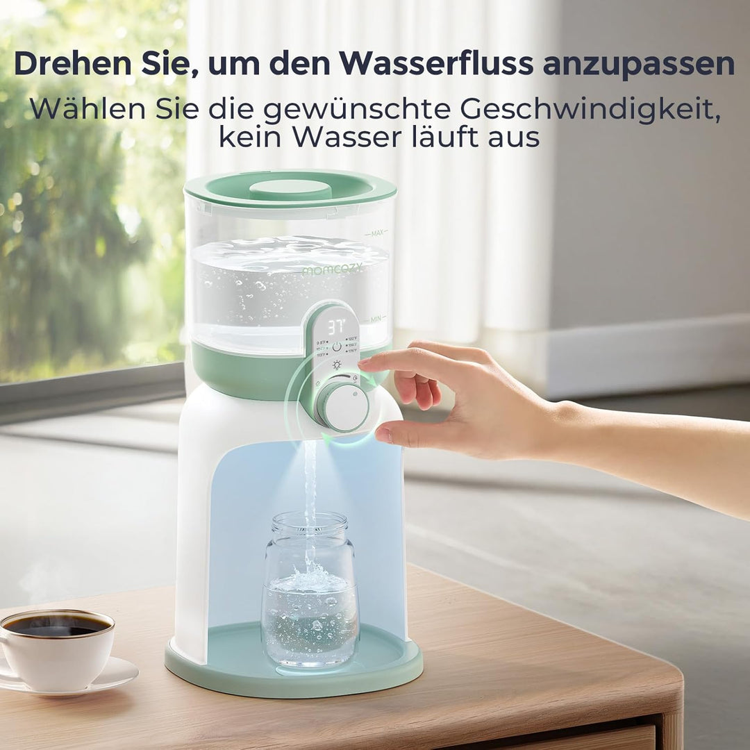 Momcozy Flaschenzubereiter Baby mit Dual-Licht, Schneller Flaschenwärmer zur Milchzubereitung, 1,69