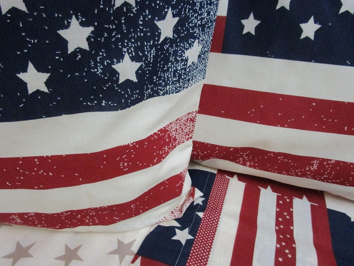 Bettwäsche-Set für Doppelbett, Motiv: Amerika, 100 % reine natürliche Baumwolle.