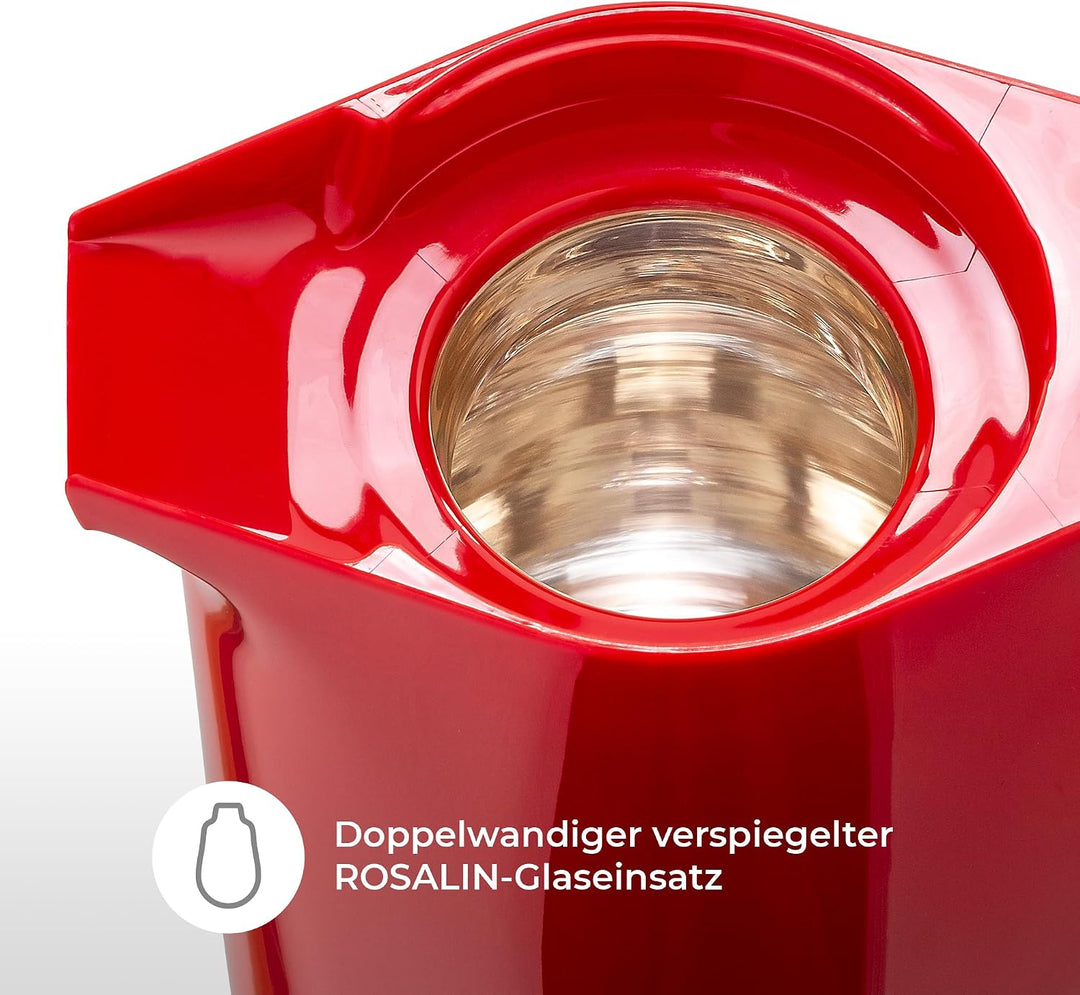 ROTPUNKT Isolierkanne 760 Maxima 1,0 l | Zweifunktions-Drehverschluss | BPA-frei - gesundes Trinken