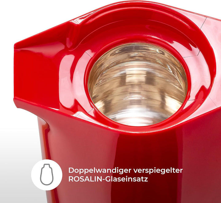 ROTPUNKT Isolierkanne 760 Maxima 1,0 l | Zweifunktions-Drehverschluss | BPA-frei - gesundes Trinken