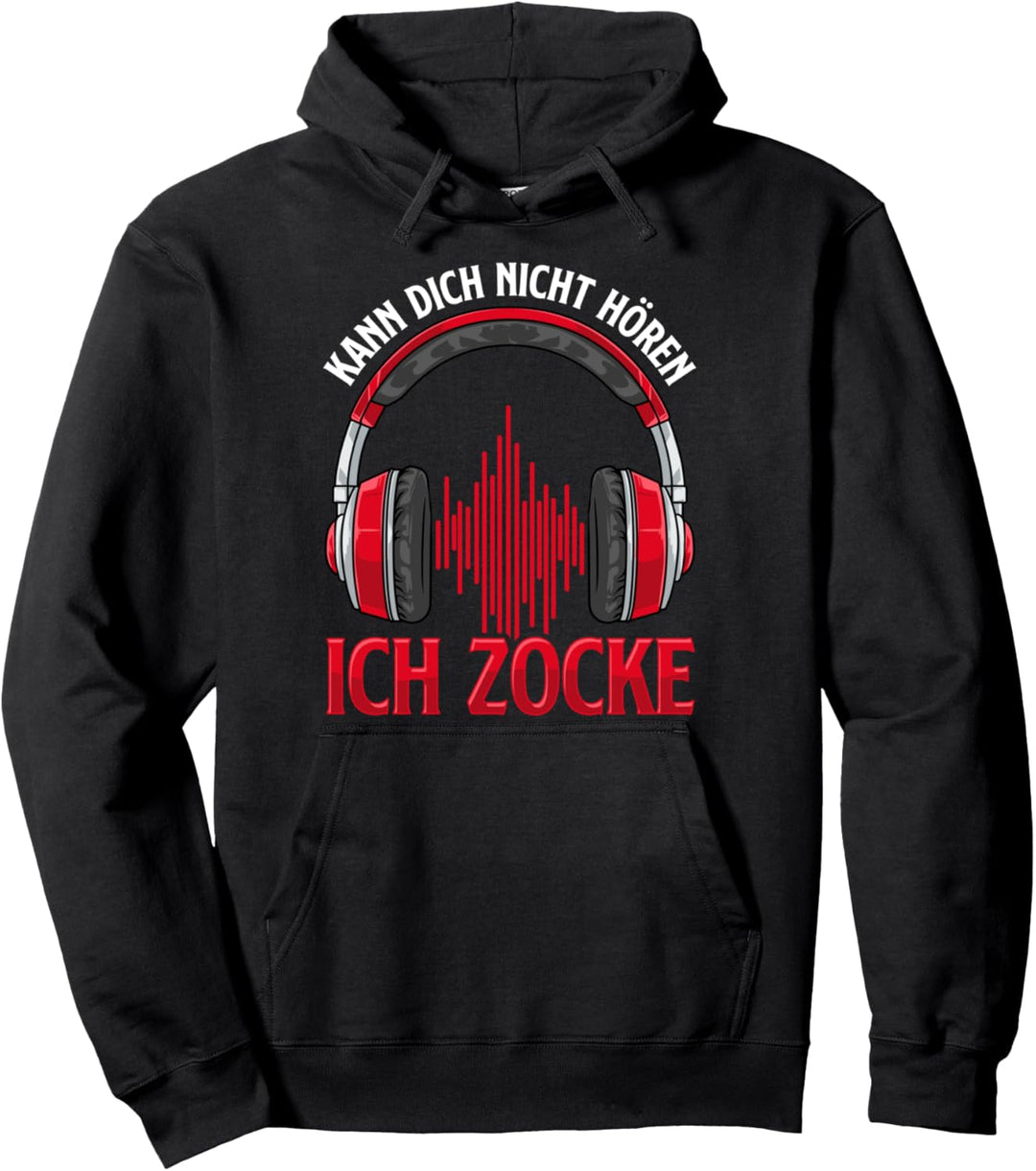 Kann Dich Nicht Hören Ich Zocke I Lustiges PC Gamer Headset Pullover Hoodie