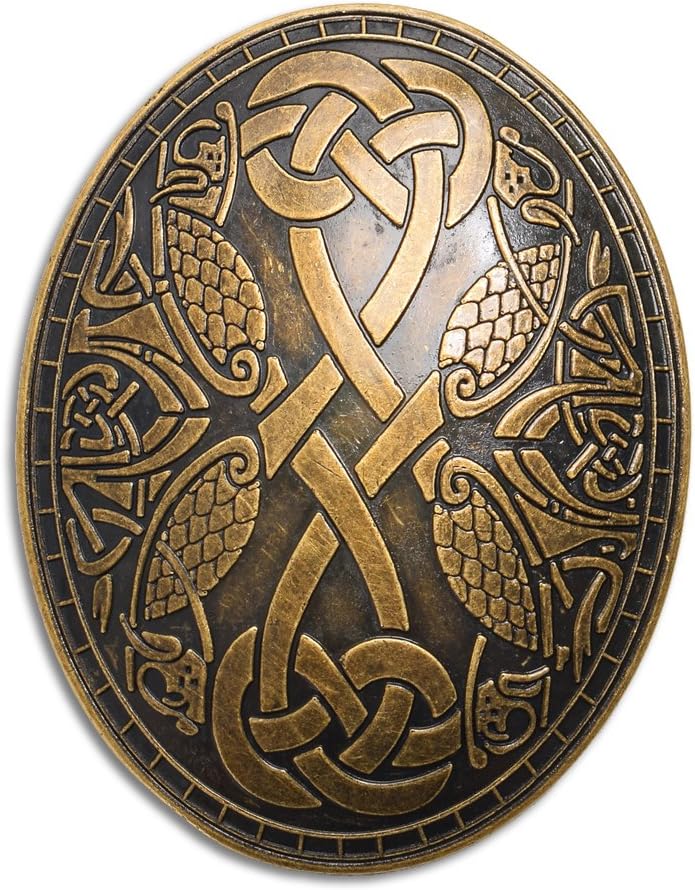 GRACEART Mittelalterlich Wikinger Brosche (1 x Paar)