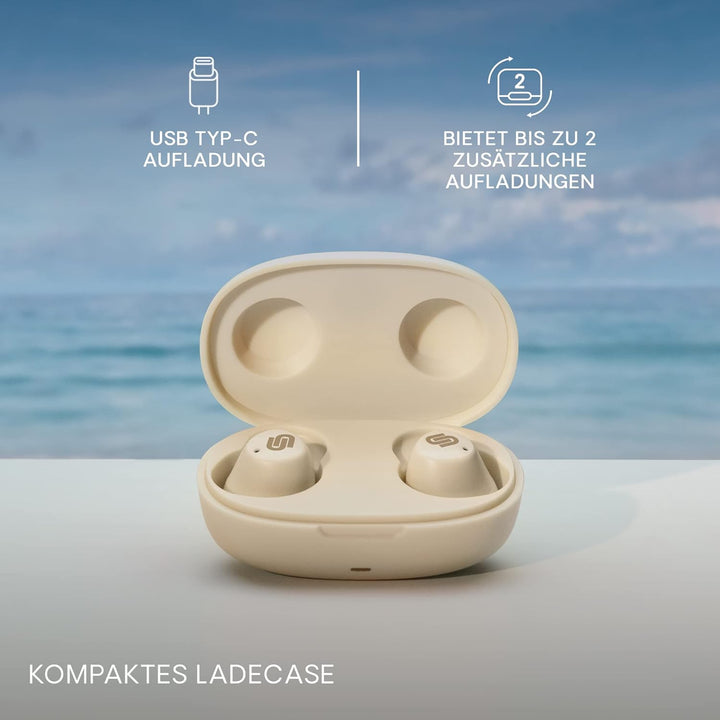 Urbanista Lisbon True Wireless In Ear Kopfhörer, Bluetooth Kopfhörer kabellos, 27 Std, Spielzeit, Oh