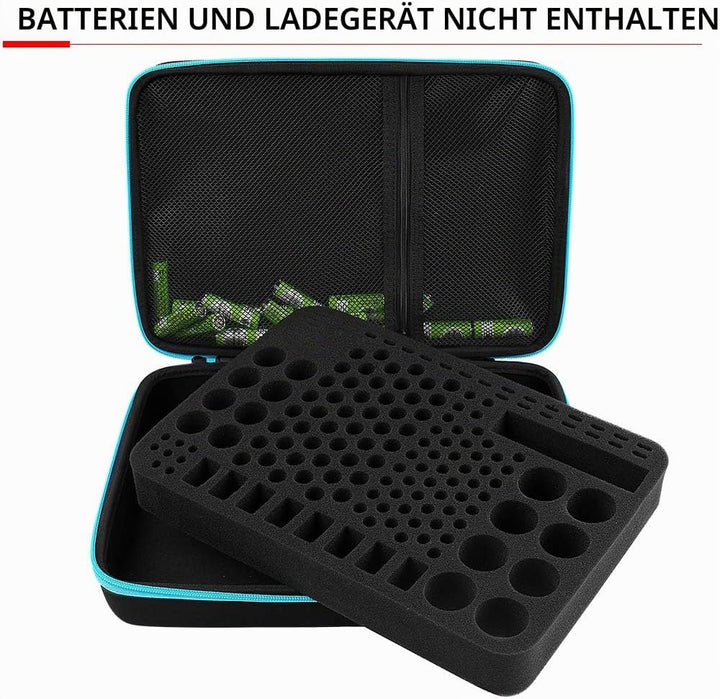 Batteriebox Tragetasche Aufbewahrungsbox für Batterieorganisator mit Batterietester (BT168), Tasche