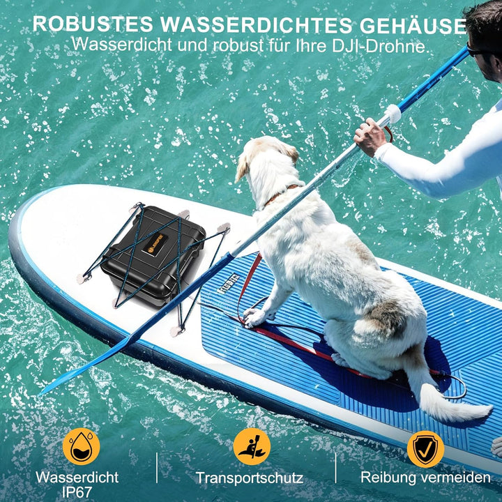 LEKUFEE Kompakte Tragbare wasserdichte Koffer für DJI Mini 4K/Mini 2 SE/2 Drohne und Zubehör (Nur Ko