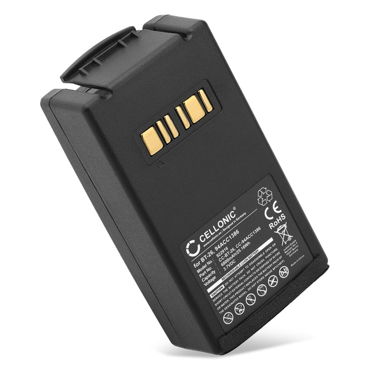 CELLONIC, Barcode-Scanner Akku kompatibel mit Datalogic Falcon X3, Falcon X4, Falcon X3 Plus (6800mA