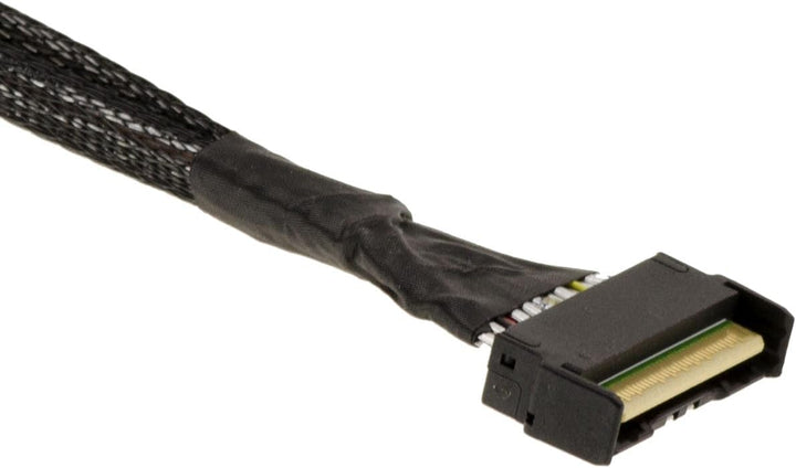 KALEA-INFORMATIQUE PCIe 5.0-Kabelkabel mit MCIO 8i 74-Pin-Steckern zu 2x SFF-8639 68 Pin U2 U3 Länge