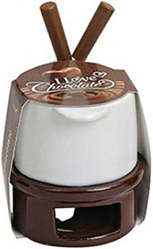 Schokoladenfondue-Set Schoko-Fondue Schokofondue Schokoladen-Fondue, für 2 Personen, ca. 11 x 10 cm,