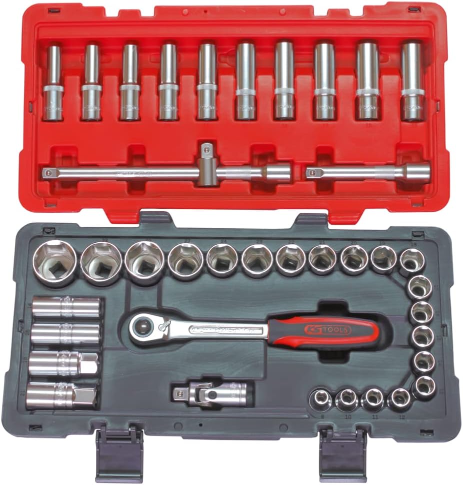 KS TOOLS - 922.0639 - Steckschlüsselsatz und Zubehör ULTIMATE 1/2 Zoll, 39-teilig – robust und prakt