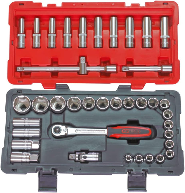KS TOOLS - 922.0639 - Steckschlüsselsatz und Zubehör ULTIMATE 1/2 Zoll, 39-teilig – robust und prakt