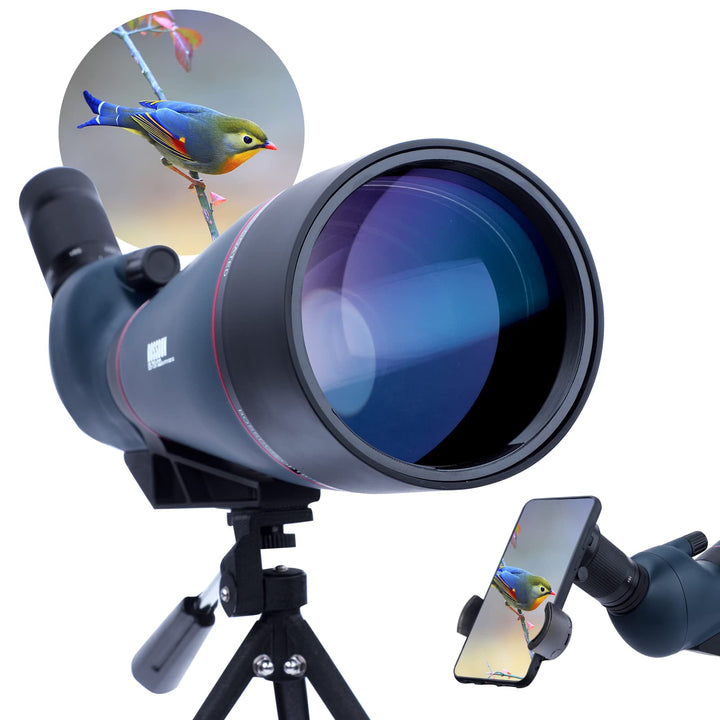 Aktualisiert 25-75x100 mm Spektiv,mit Stativ Telefon Adapter und Tragetasche - BAK4- und FMC -Objekt