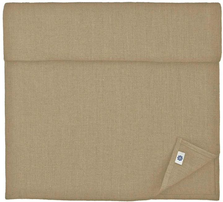 Linen & Cotton Tischläufer Stoff Tischband Tischdeko Hygge 100% Leinen, Beige (40 x 220 cm) Rechteck