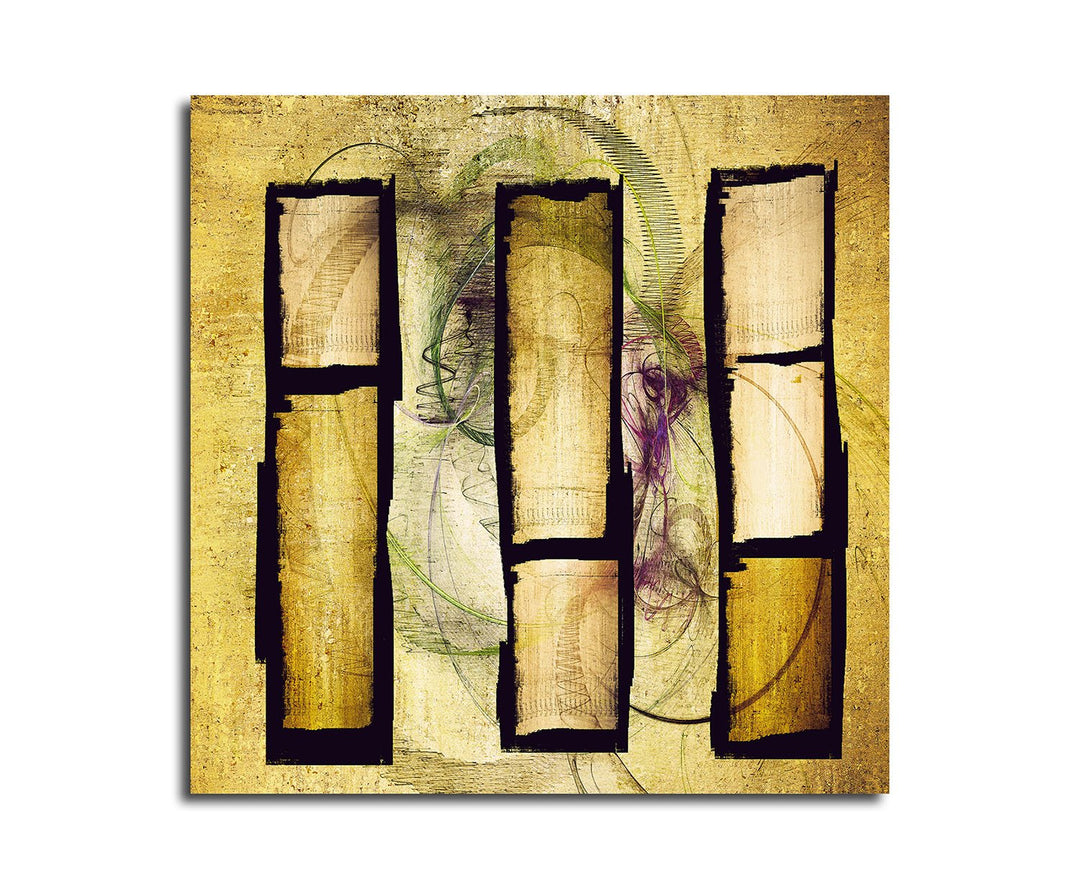 Paul Sinus Art Verlorene Identität - Abstrakt382_60x60cm Bild auf Leinwand Ähnlichkeit Unterschied A